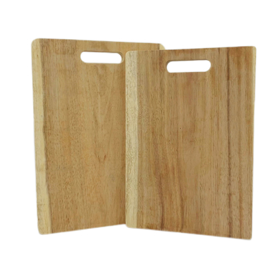 Niestandardowy rozmiar 33x23x1,8 cm Bambusowy blok rzeźnika Drewniana deska do krojenia 2-częściowy zestaw
