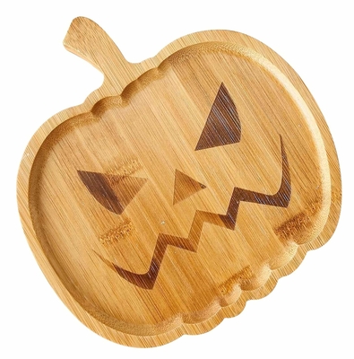 Halloween Dzika Bambus Serwowanie talerz Drewniane przedsmaki Płata zrównoważona