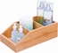 Przechowywanie 25,2*15,2*8,9cm Bamboo Bathroom Organizer Bin Box 3 podzielone sekcje