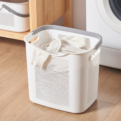 Nowoczesny prostokątny plastikowy kosz na pranie o pojemności 40 litrów Trwałe głębokie przechowywanie