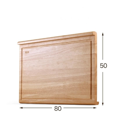 Dwustronna deska do krojenia z bloków drewnianych 80x50 cm do użytku domowego