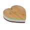 Deska do krojenia w kształcie serca klasy spożywczej Bambusowa deska do krojenia w kuchni