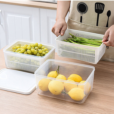 Bpa Free Pp 23 * 16,5 * 10,5 Cm Lodówka Organizator Pojemniki Kuchnia Wyczyść Hermetycznie
