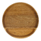 Strona główna Okrągła taca bambusowa zapobiegająca upadkowi, taca / talerz z drewna akacjowego