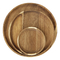 Strona główna Okrągła taca bambusowa zapobiegająca upadkowi, taca / talerz z drewna akacjowego