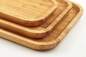 Prostokątne tace do serwowania talerzy z naturalnego drewna bambusowego